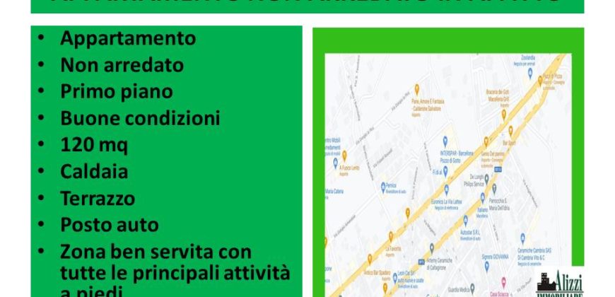 RIF. 2084 BARCELLONA P. G. ZONA EURONICS  APPARTAMENTO NON ARREDATO IN AFFITTO