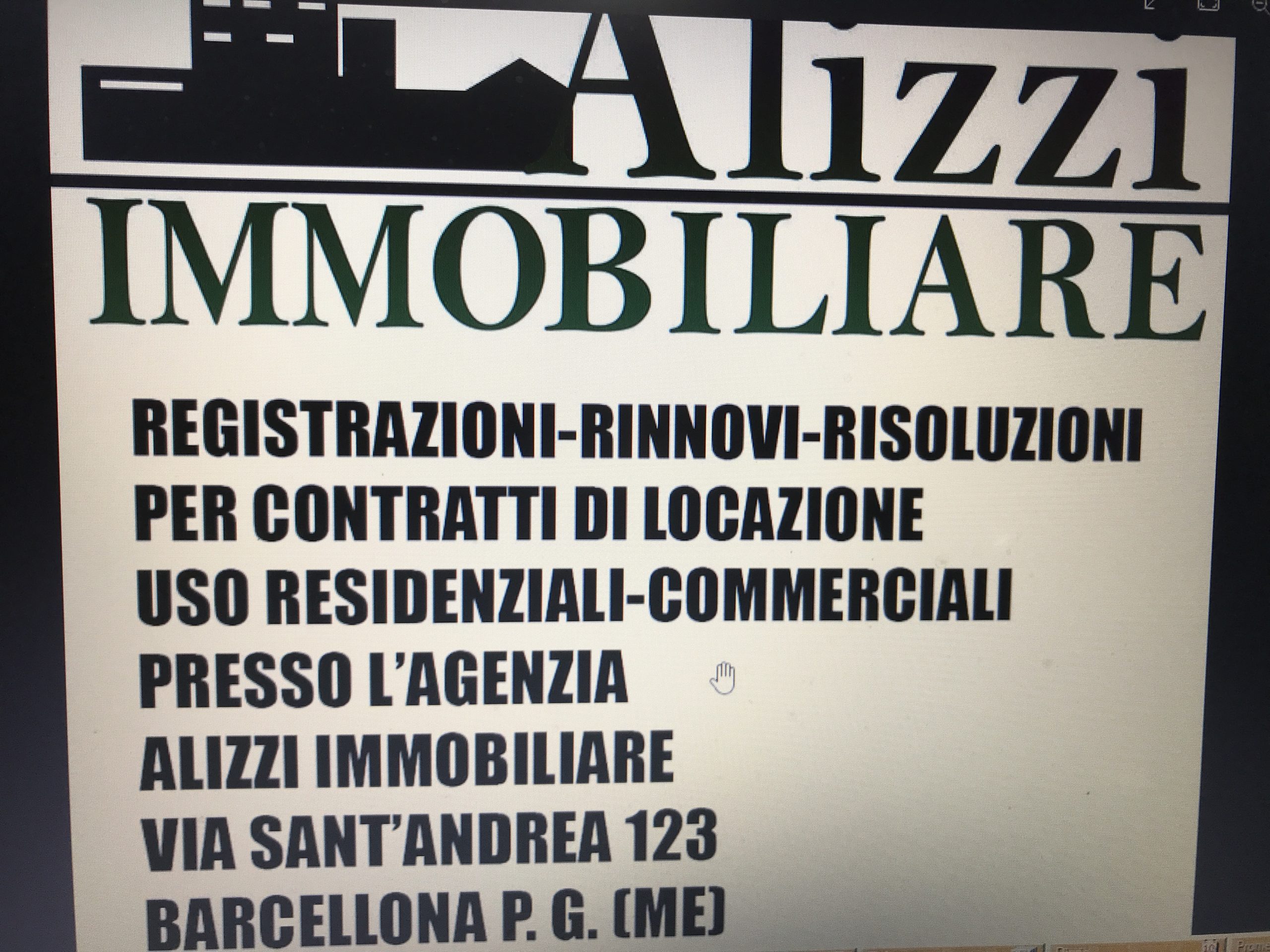 RIF. 2160 BARCELLONA P. G. ZONA PIAZZA ALFANO LOCALE COMMERCIALE IN AFFITTO